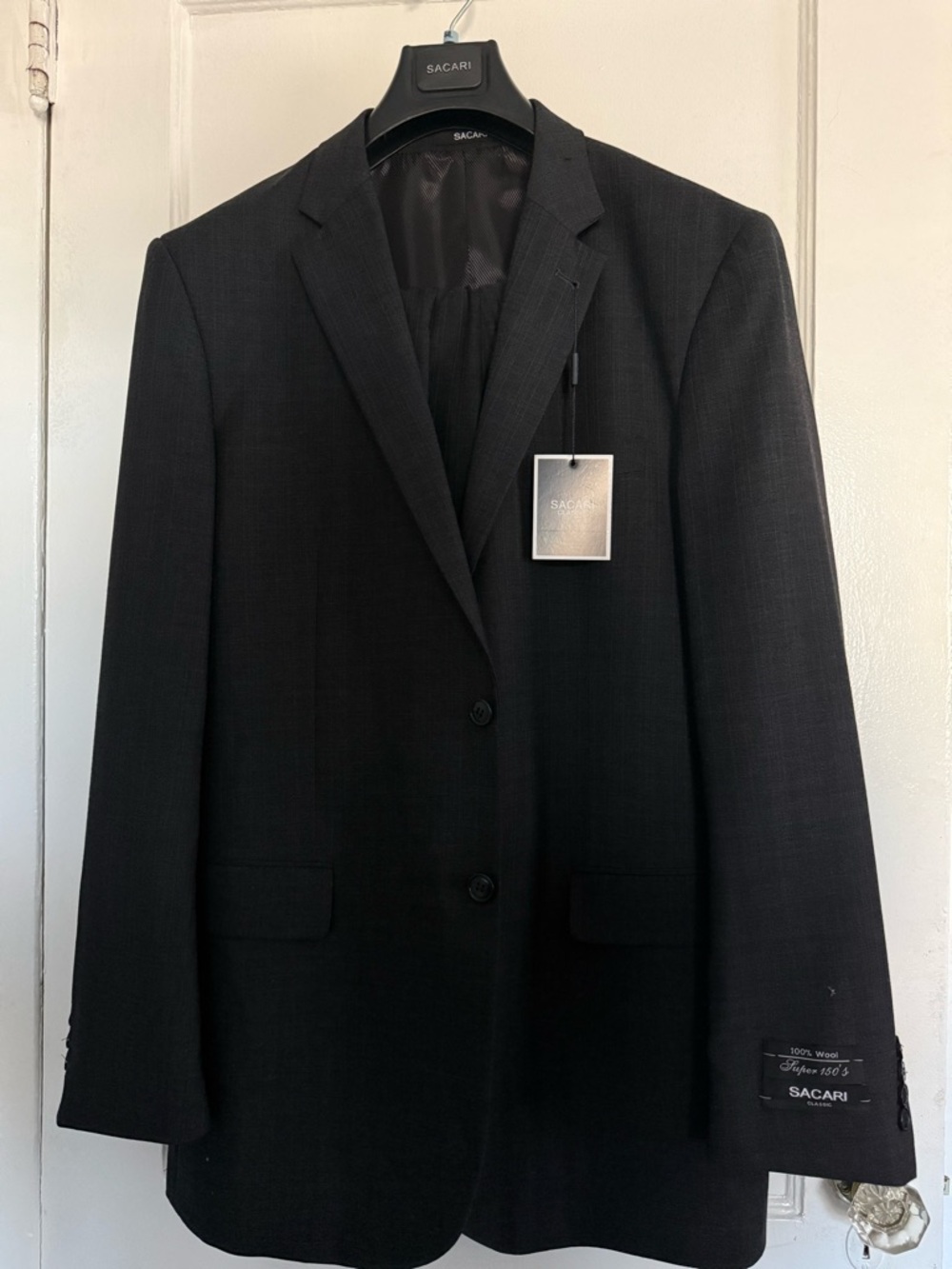 Sacai Men's Charcoal Suit Jacket - Picture 2 of 5